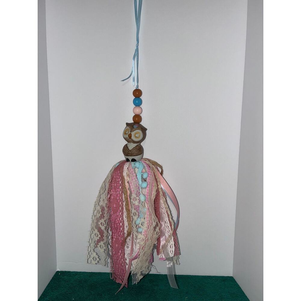 Girl Owl shaker tassel exclusively by Sugar's Handcrafted Creations